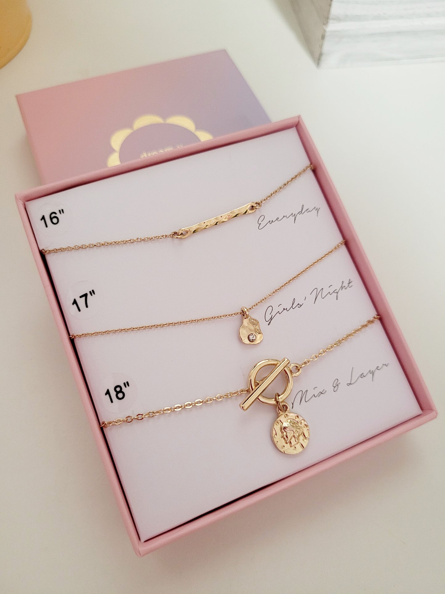 Set de 3 cadenas Medalla