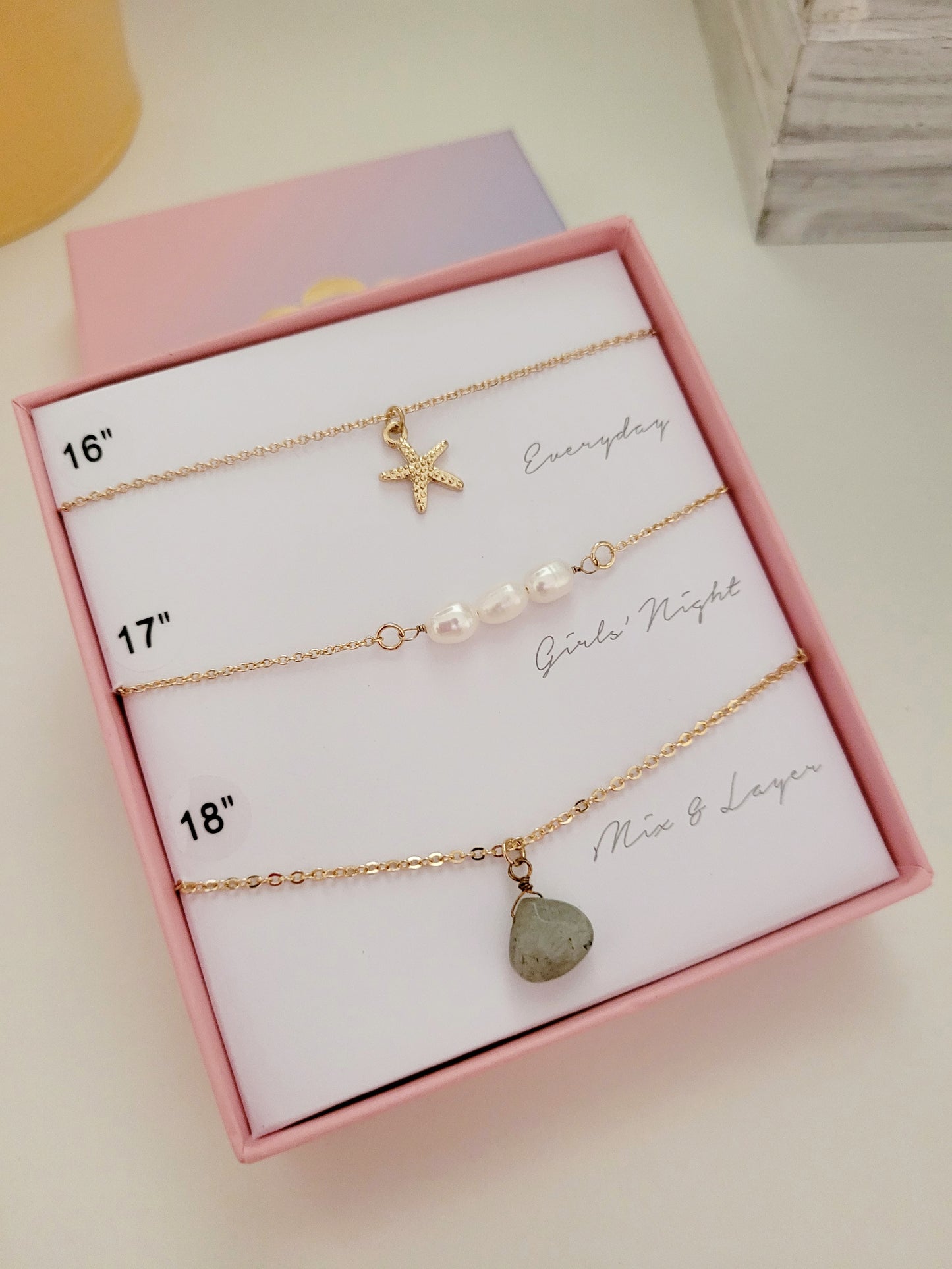 Set de 3 cadenas Starfish