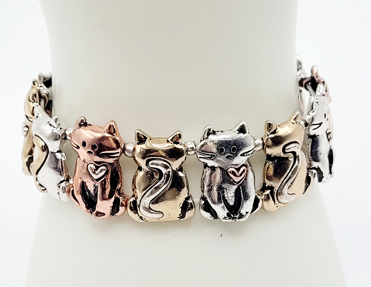 Cat metal bracelet