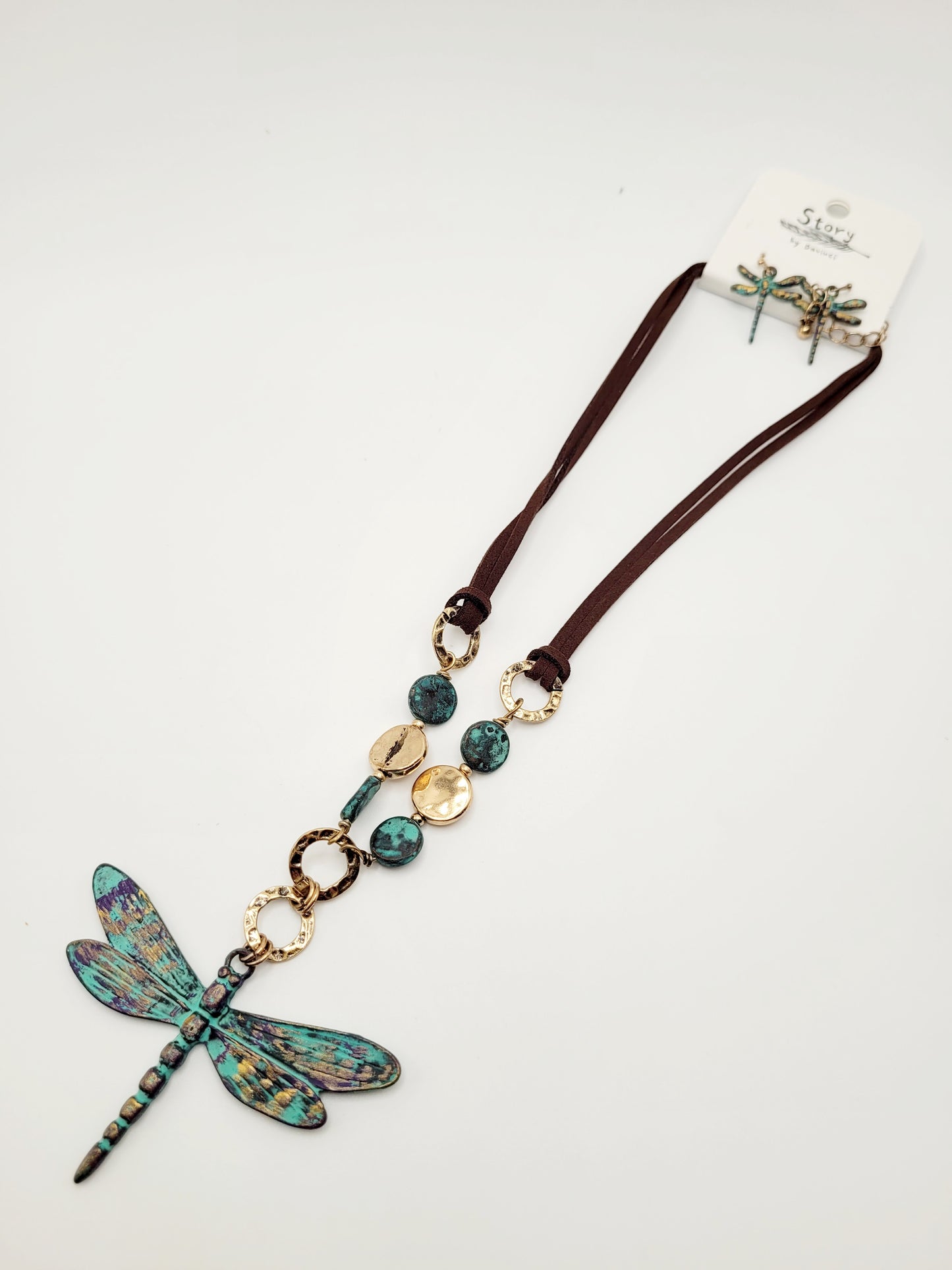 Dragonfly necklace set