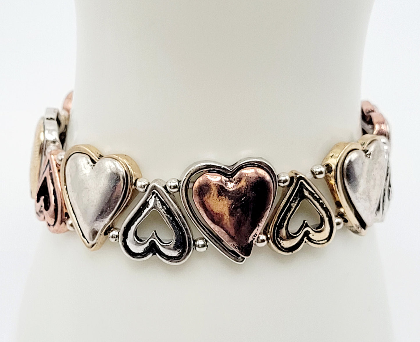 Heart metal bracelet