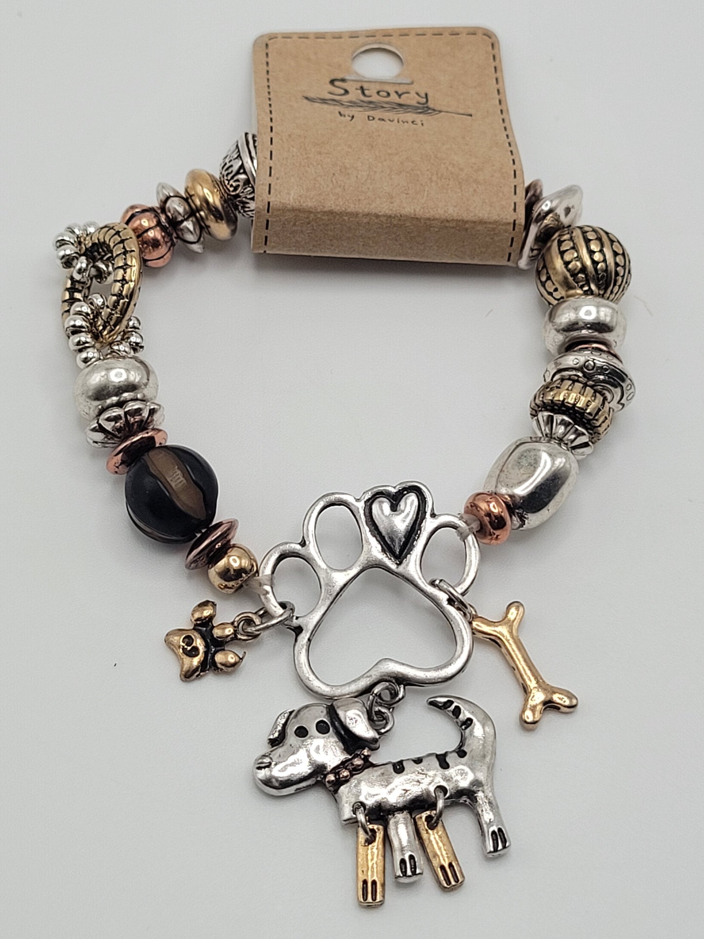 Dog charm bracelet