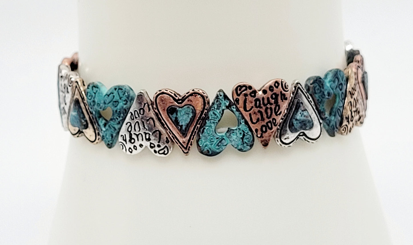 Heart inspirational bracelet