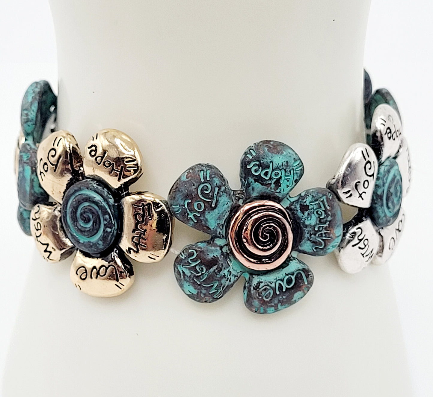 Heart inspirational bracelet