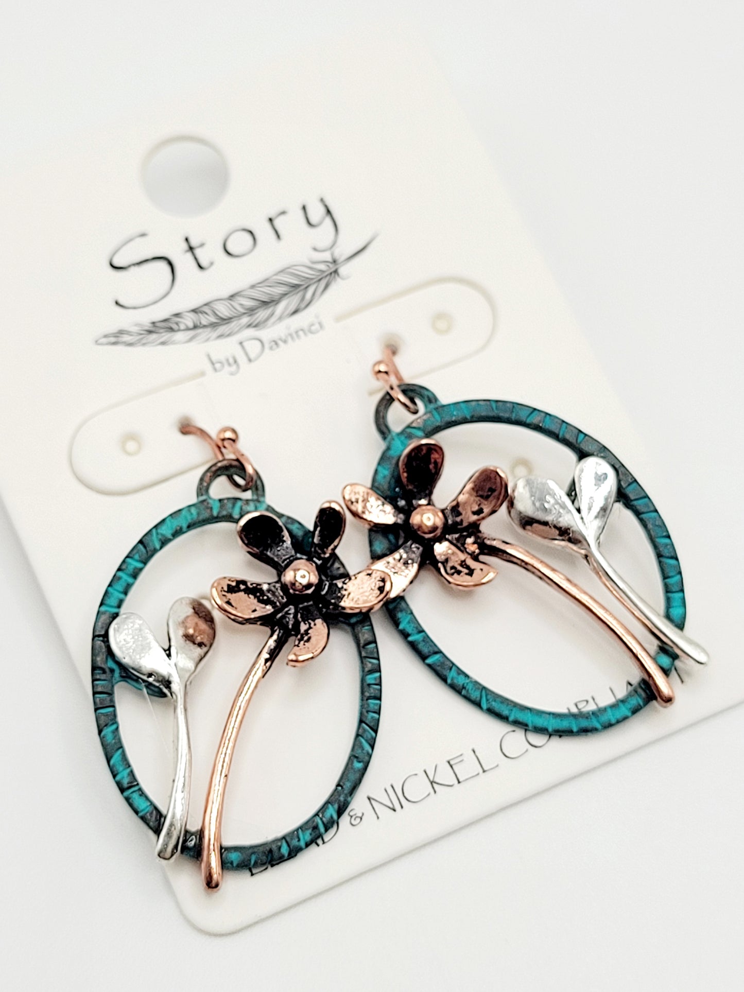 Vintage flowerc earrings