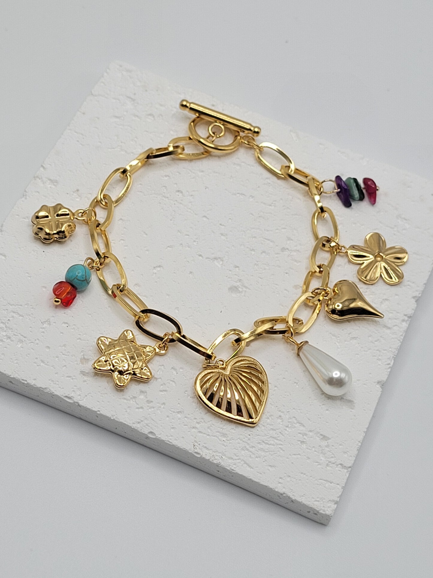 Brazalete varios dijes