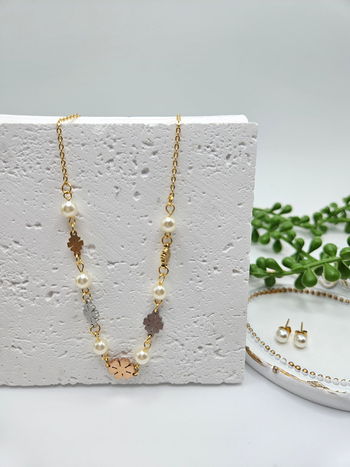 Pearl & Flower Set