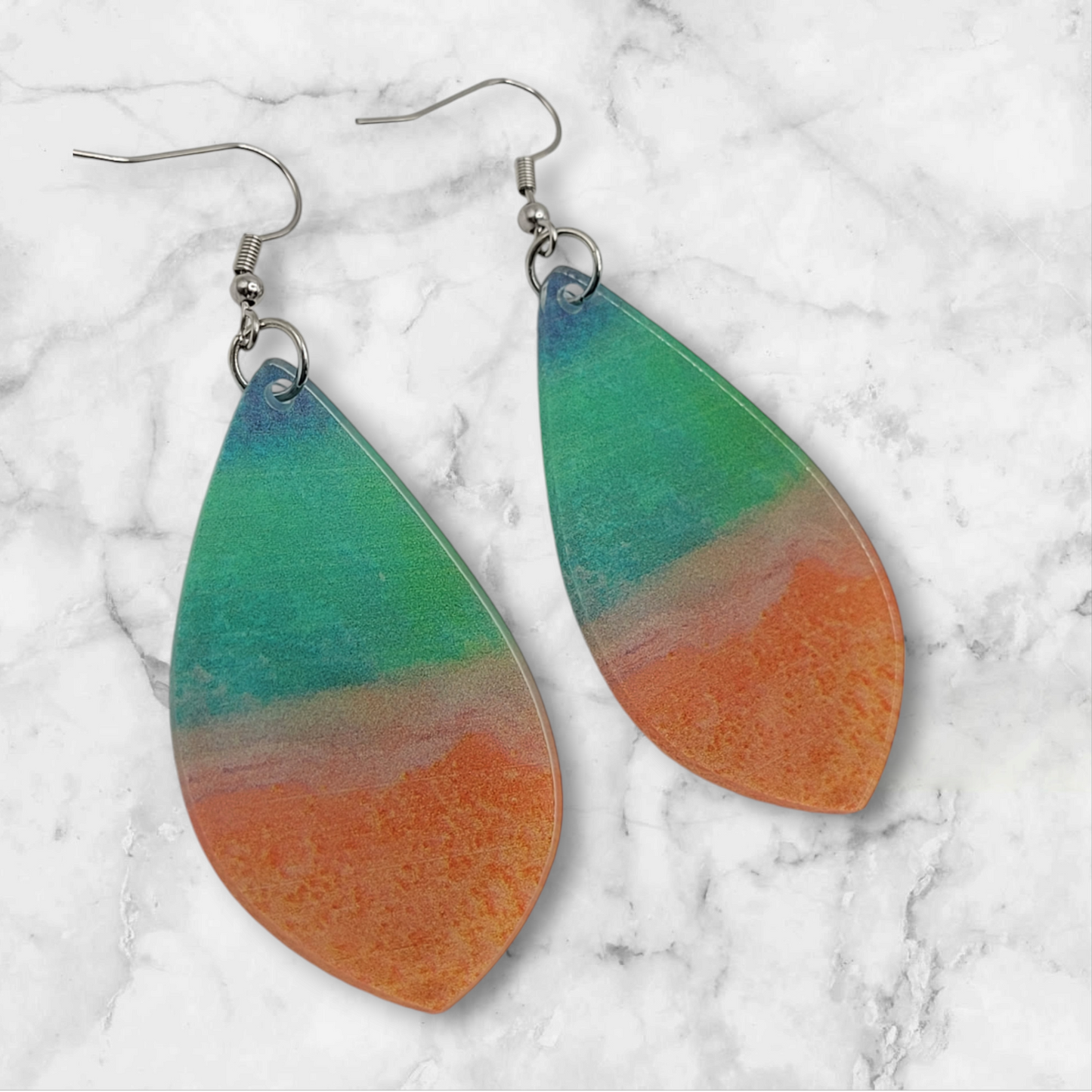 Acrylic Disc Earrings