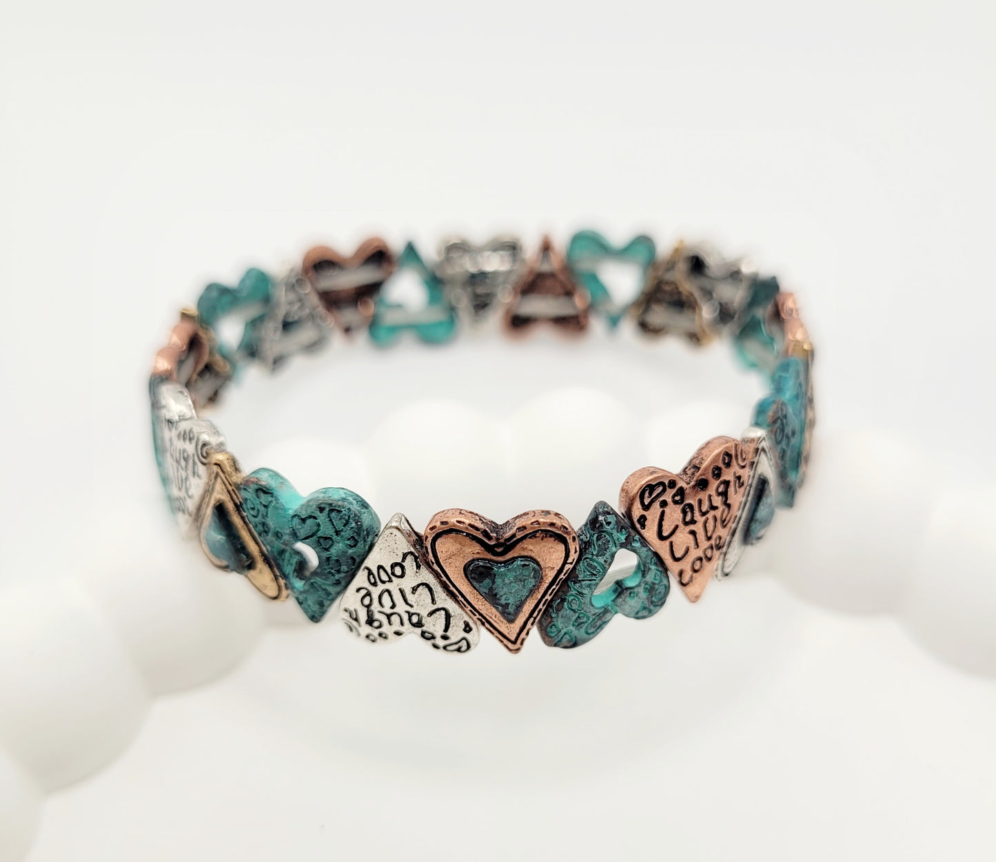 Heart inspirational bracelet