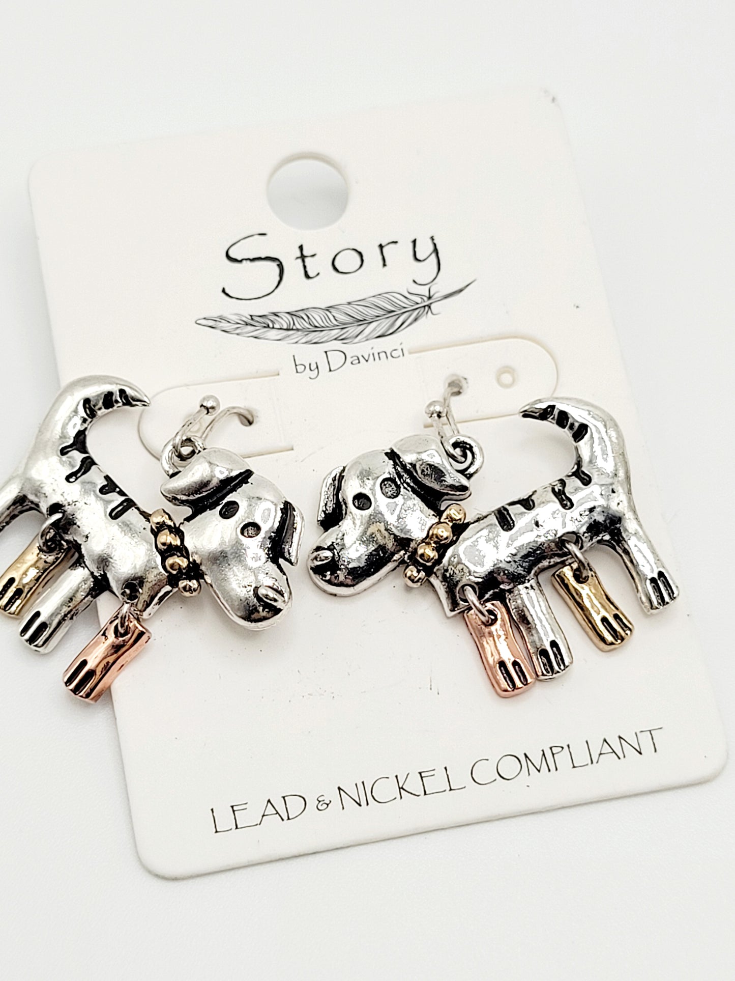 Dog earrings
