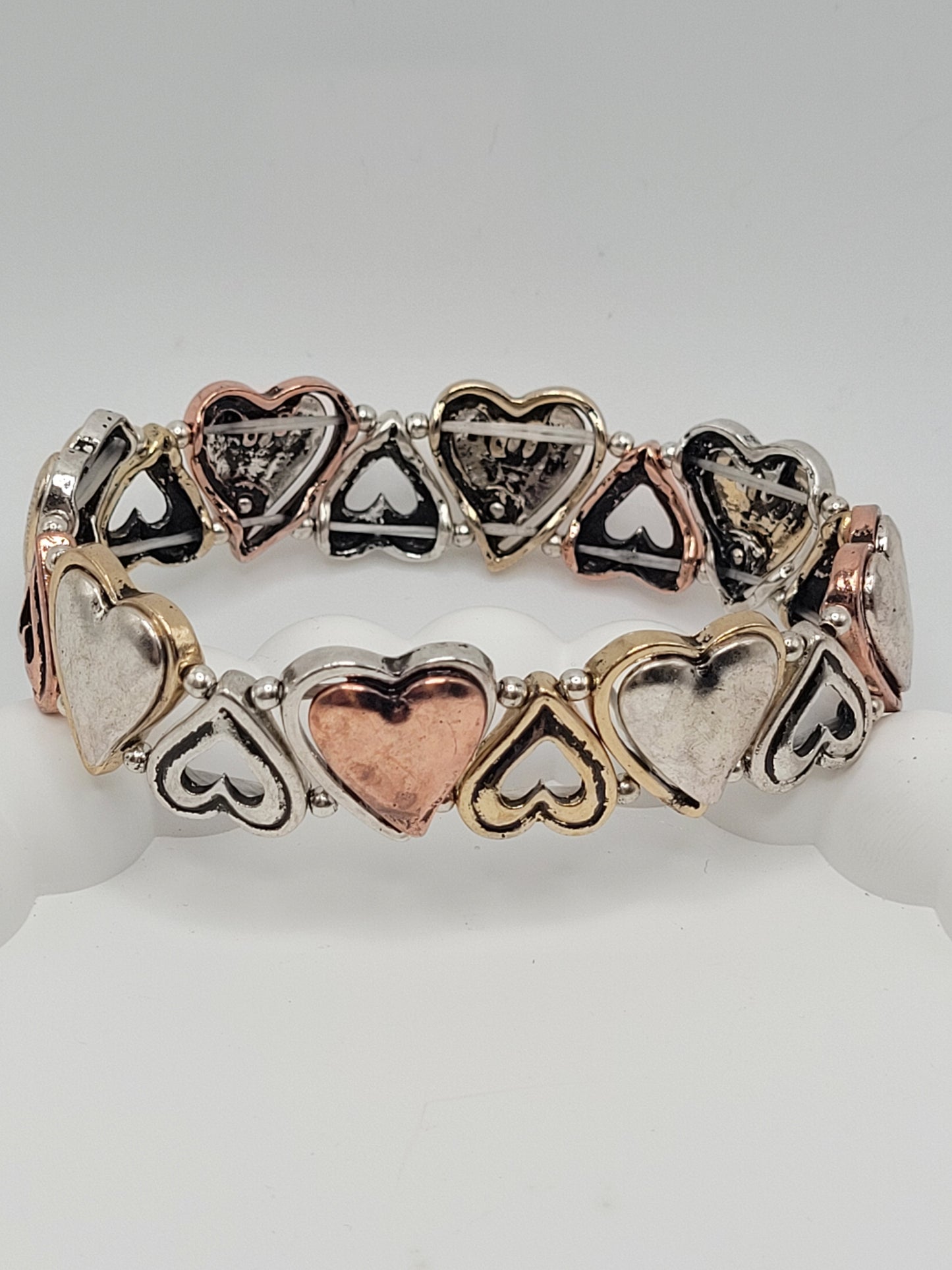 Heart metal bracelet