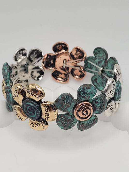 Heart inspirational bracelet